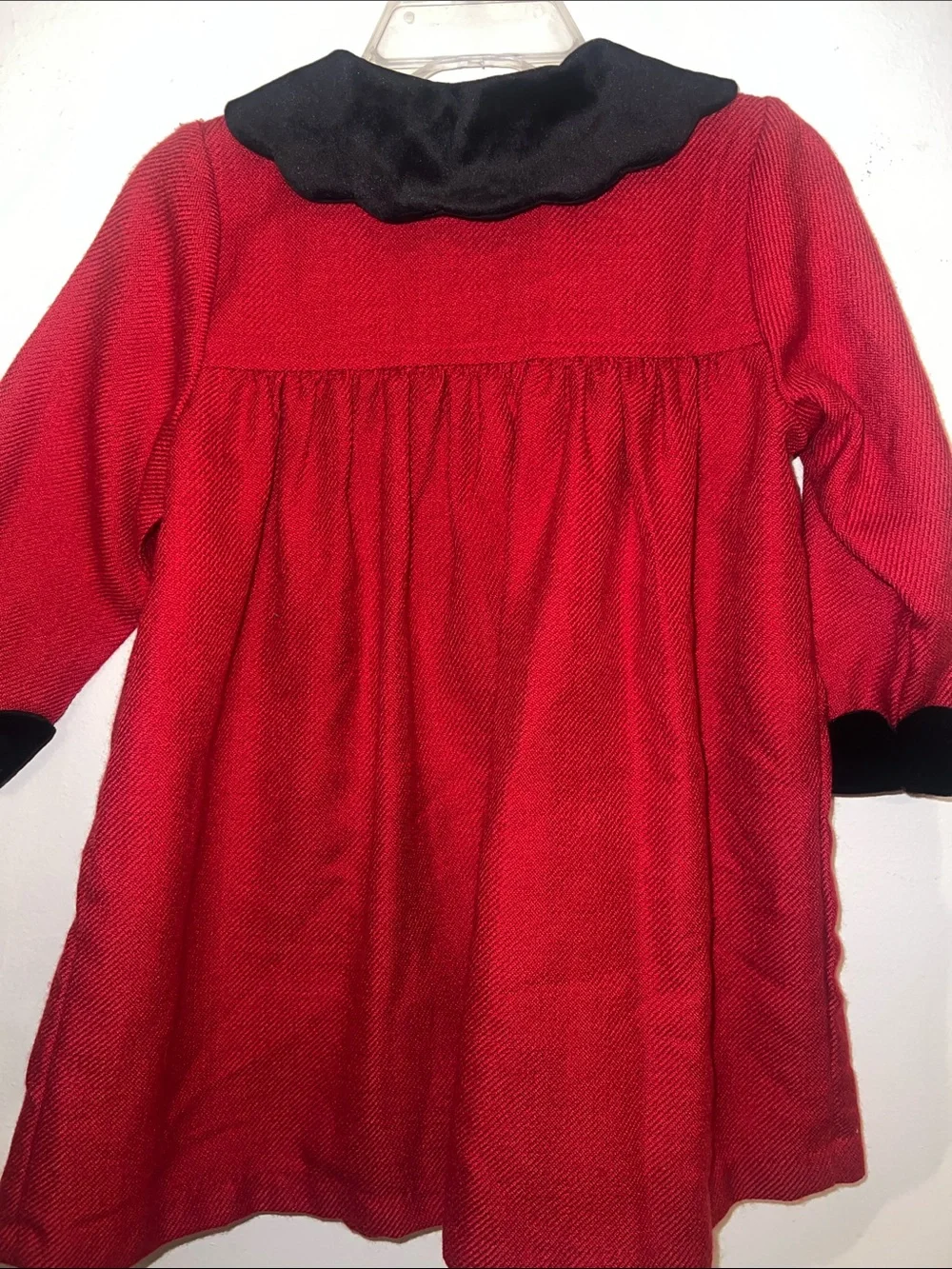 Vintage -style Holiday Red Dress Coat By Little Billy